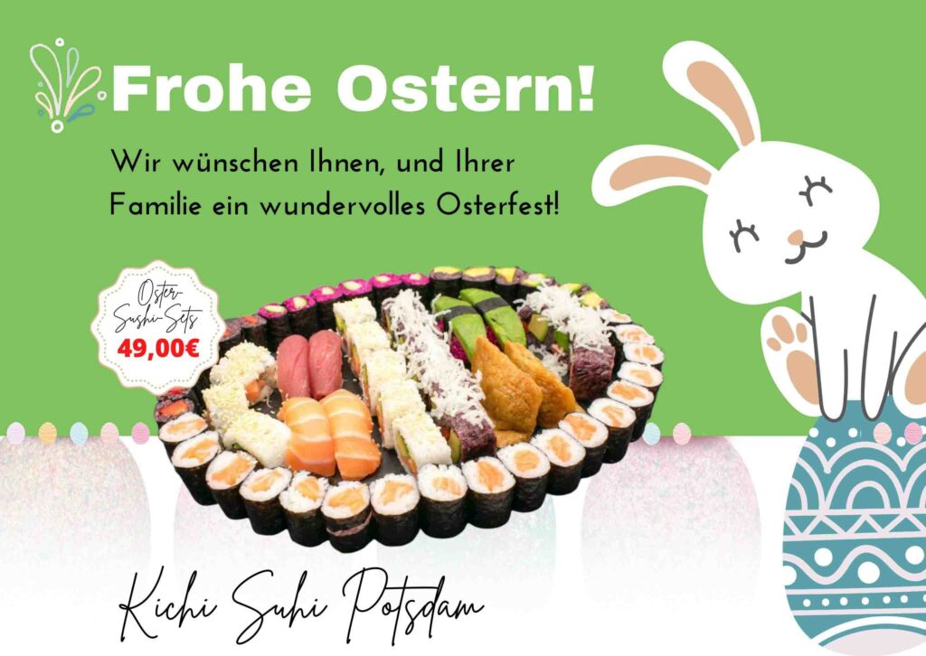 Gelb Und Blau Hase Frohe Ostern Karte